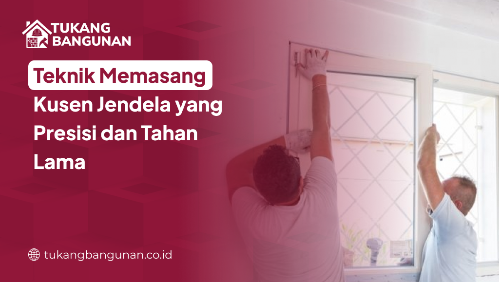 Teknik Memasang Kusen Jendela yang Presisi dan Tahan Lama