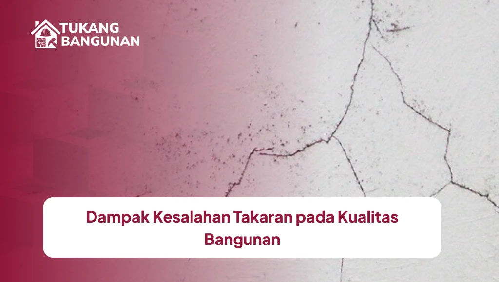 Dampak Kesalahan Takaran pada Kualitas Bangunan