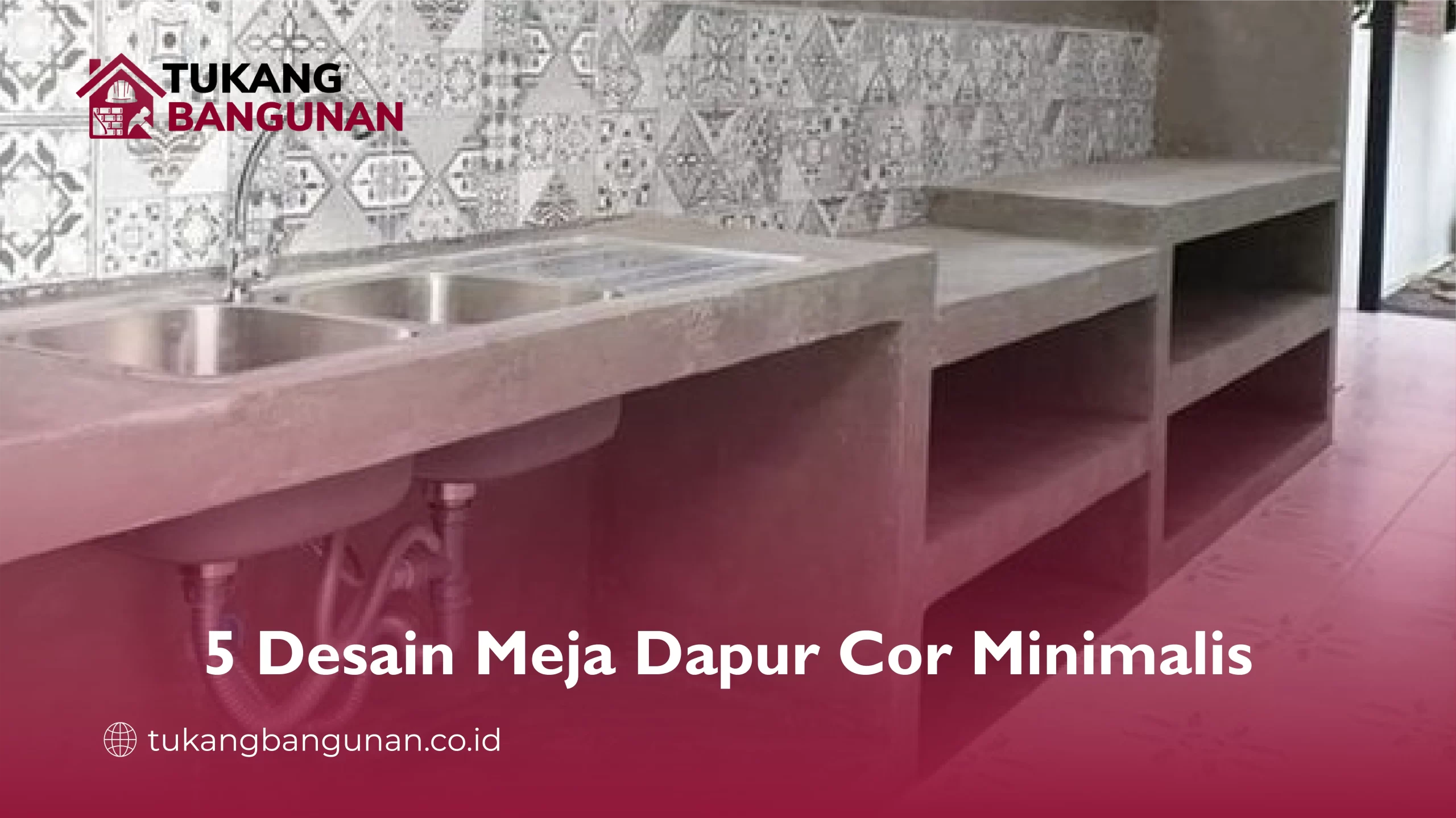 5 Desain Meja Dapur Cor Minimalis