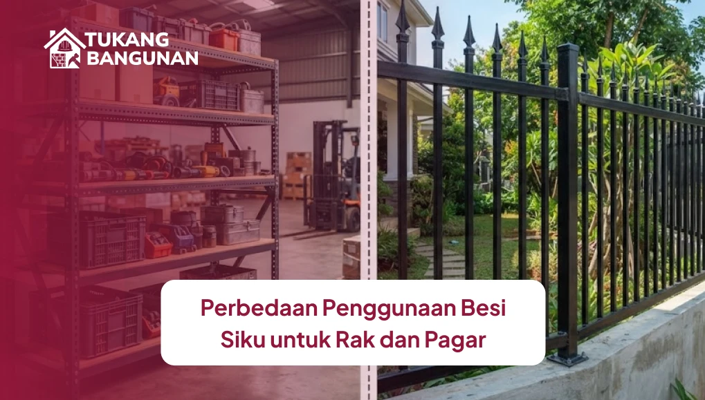 Perbedaan Penggunaan Besi Siku untuk Rak dan Pagar
